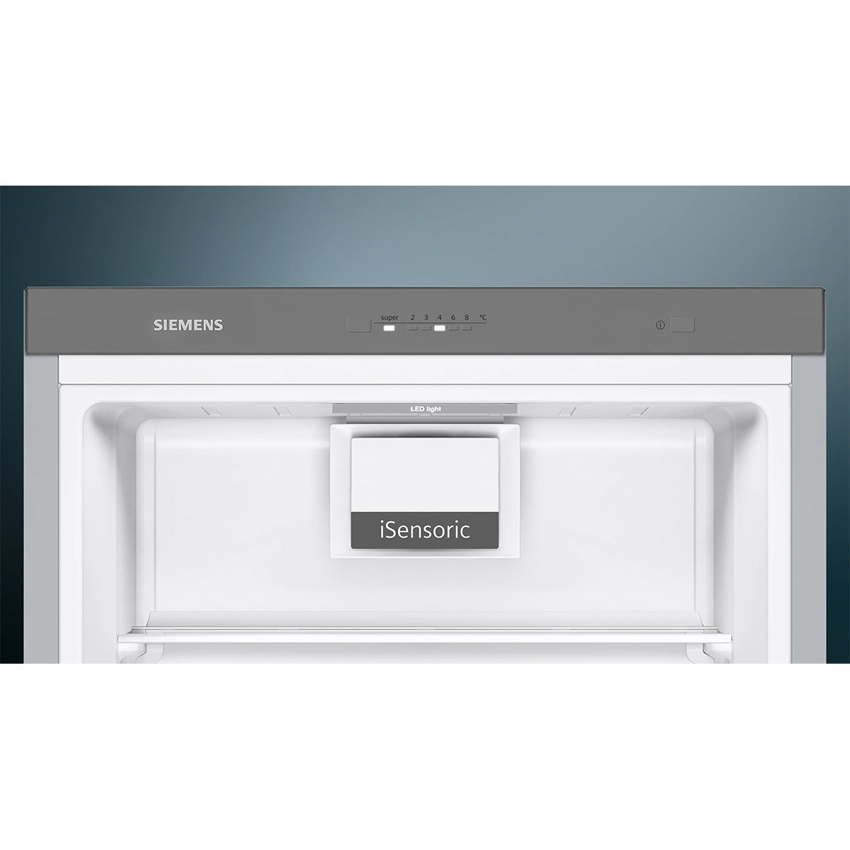 Siemens KS36VVIEPG iQ300 Freestanding Fridge, 346 Litre, 7 Shelves, Vertical Bar Door Handle, 60cm Wide - Stainless Steel