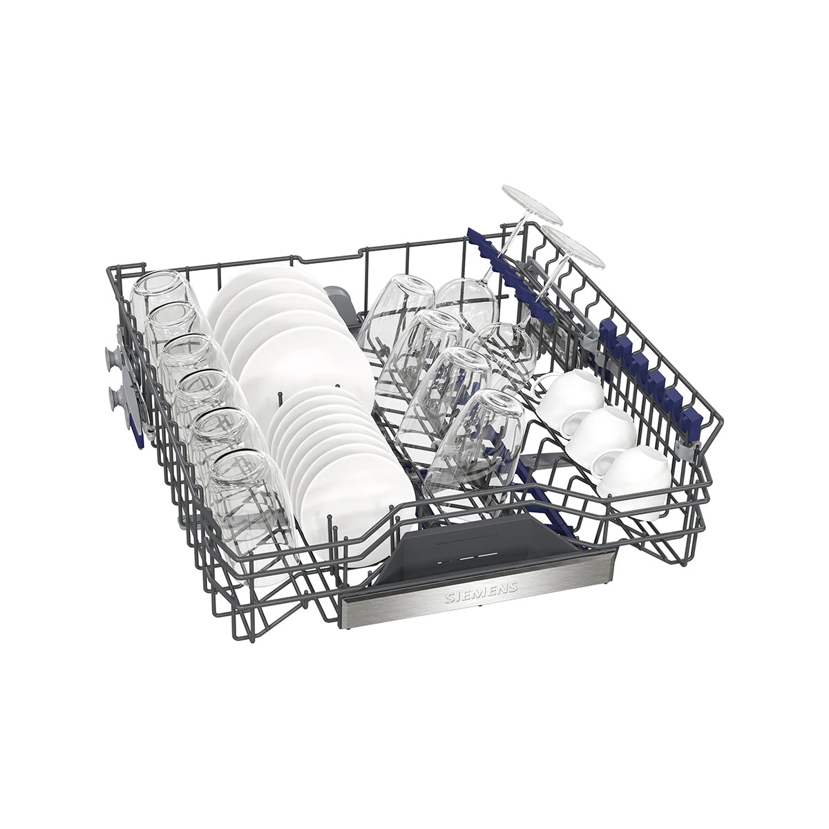Siemens SN95YX02CG iQ500 Fully-Integrated Dishwasher, 14 Place Settings, 59.8cm Wide - varioHinge