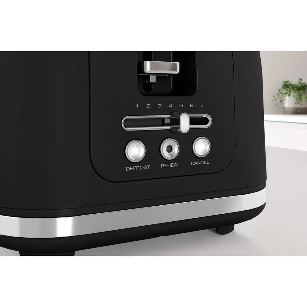 Morphy Richards Signature 245744 Long Slot 4-Slice Toaster, Black - 73804889555317 