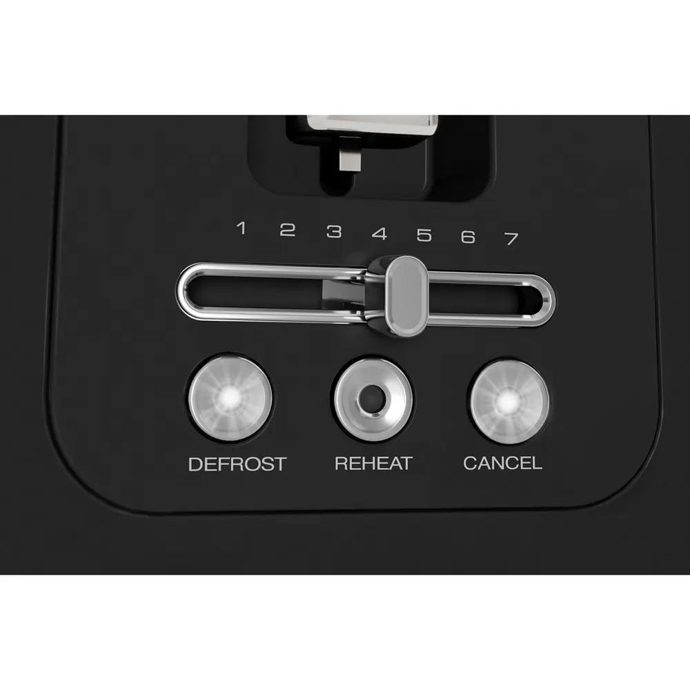 Morphy Richards Signature 245744 Long Slot 4-Slice Toaster, Black - 73804889489781 