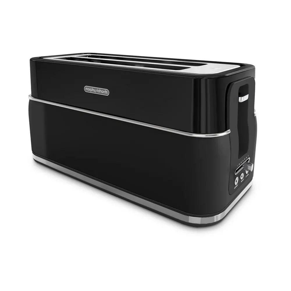 Morphy Richards Signature 245744 Long Slot 4-Slice Toaster, Black