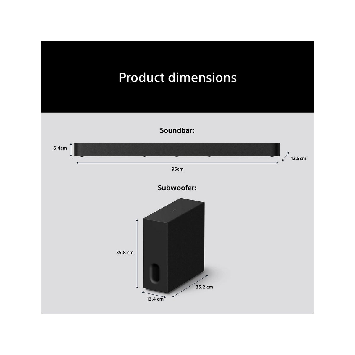 Sony HTA7100KIT.CEK BRAVIA Theatre Bar 7 + S 5.1.2ch Dolby Atmos Soundbar with SASW7 100W Subwoofer - Black