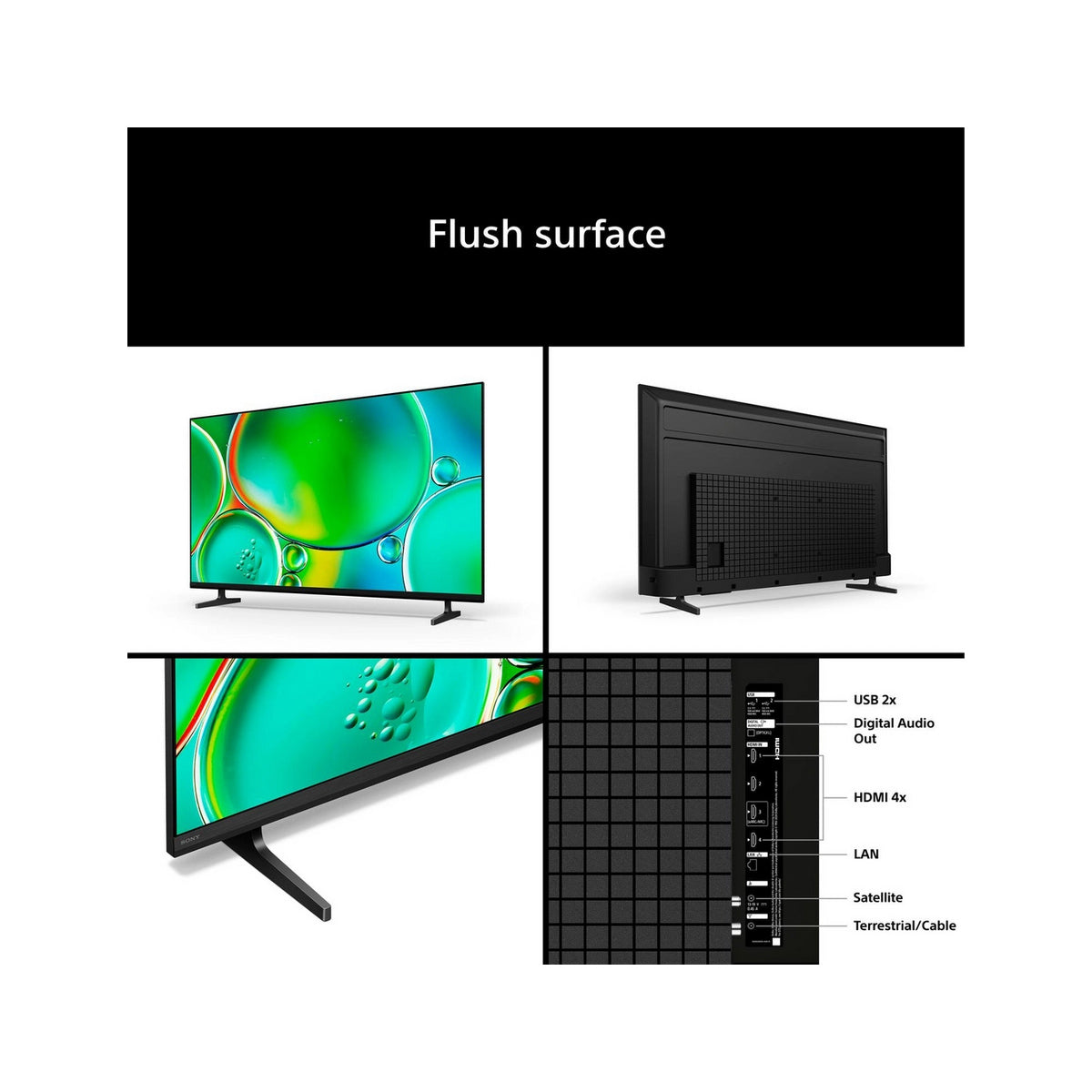 Sony K65S25M2PB.UKA 65" 4K BRAVIA 2 II Direct LED Google TV - Black