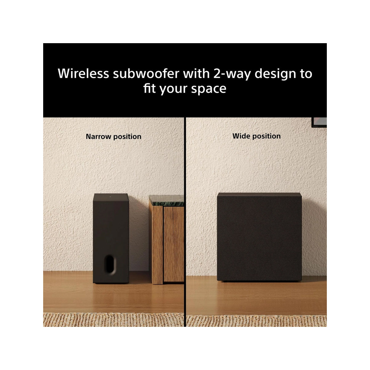 Sony SASW8.CEJ BRAVIA Theatre Sub 8 Wireless Subwoofer, 300W - Black