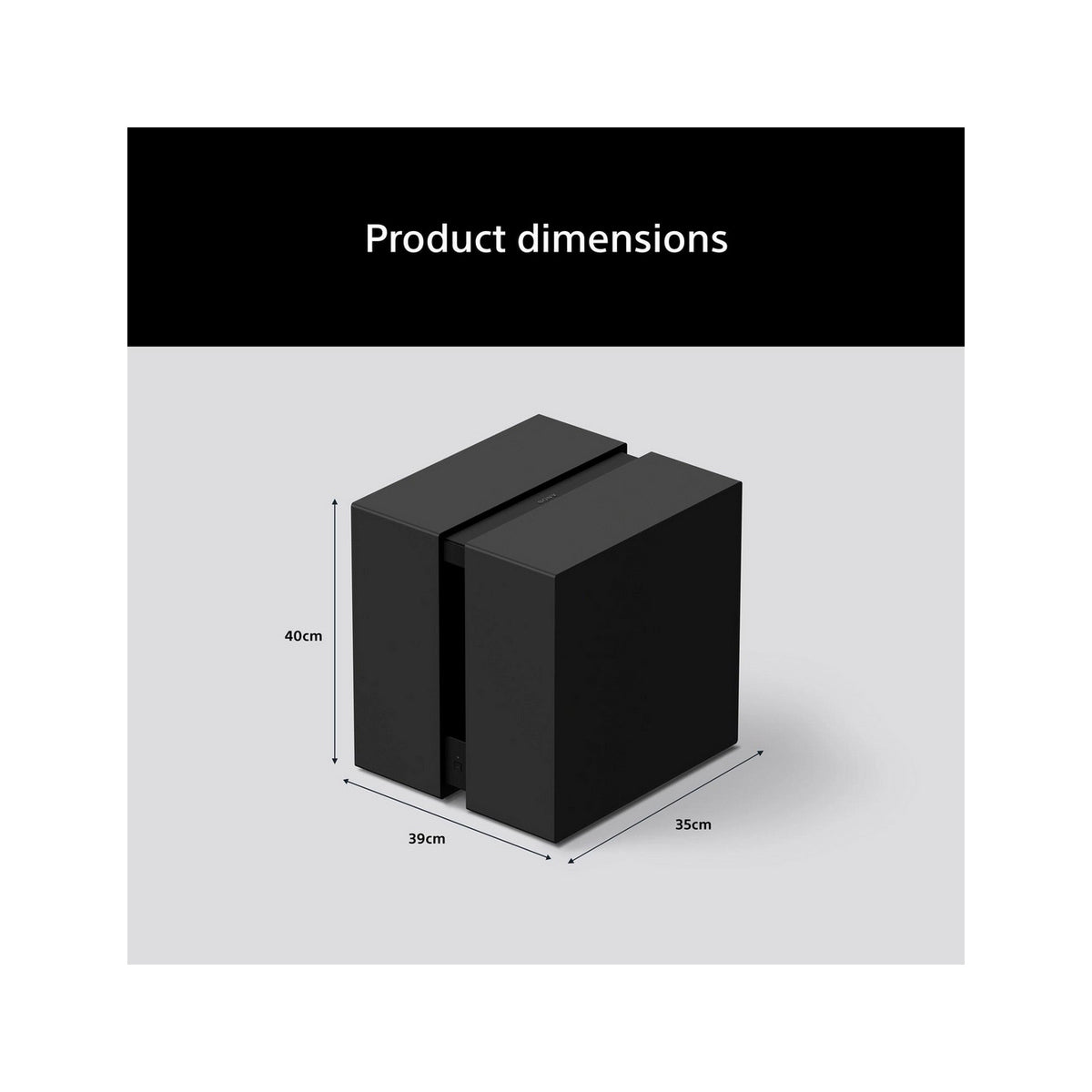 Sony SASW9.CEJ BRAVIA Theatre Sub 9 Wireless Subwoofer, 600W - Black