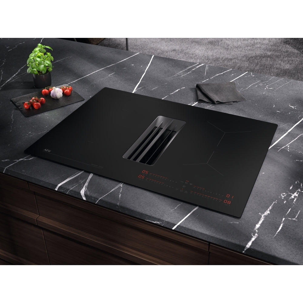 AEG TCH74B01CB 68cm Wide Venting Hob,Black - 43724666306783 