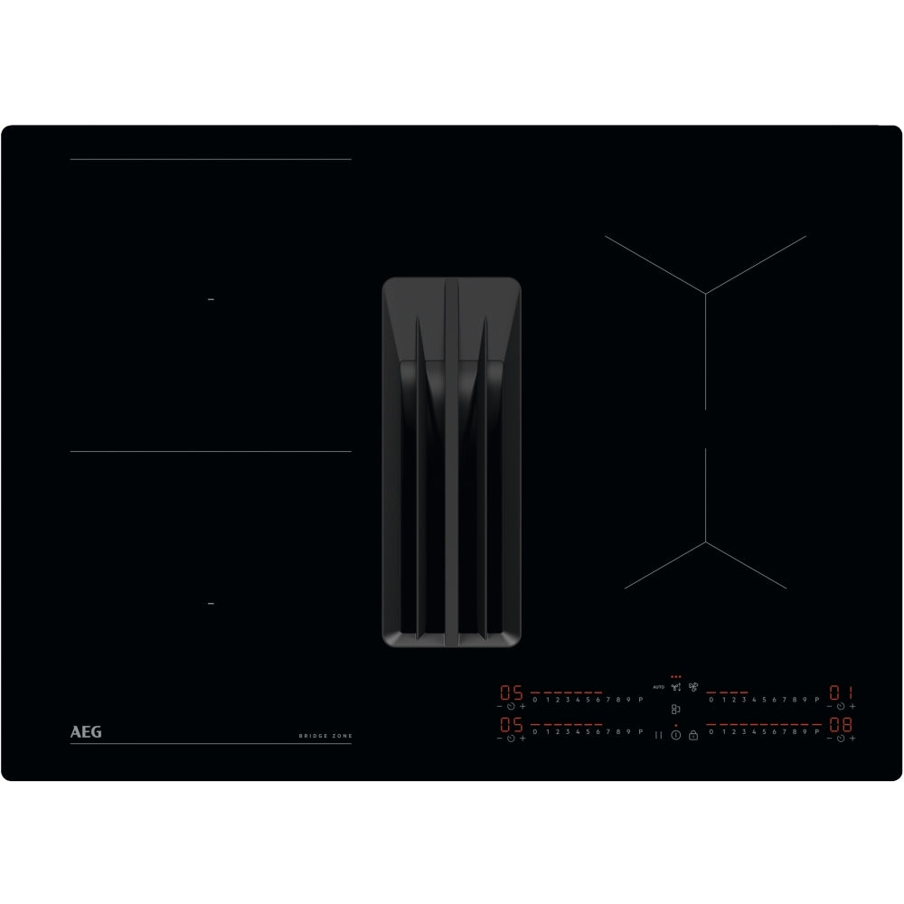 AEG TCH74B01CB 68cm Wide Venting Hob,Black - 43724666175711 