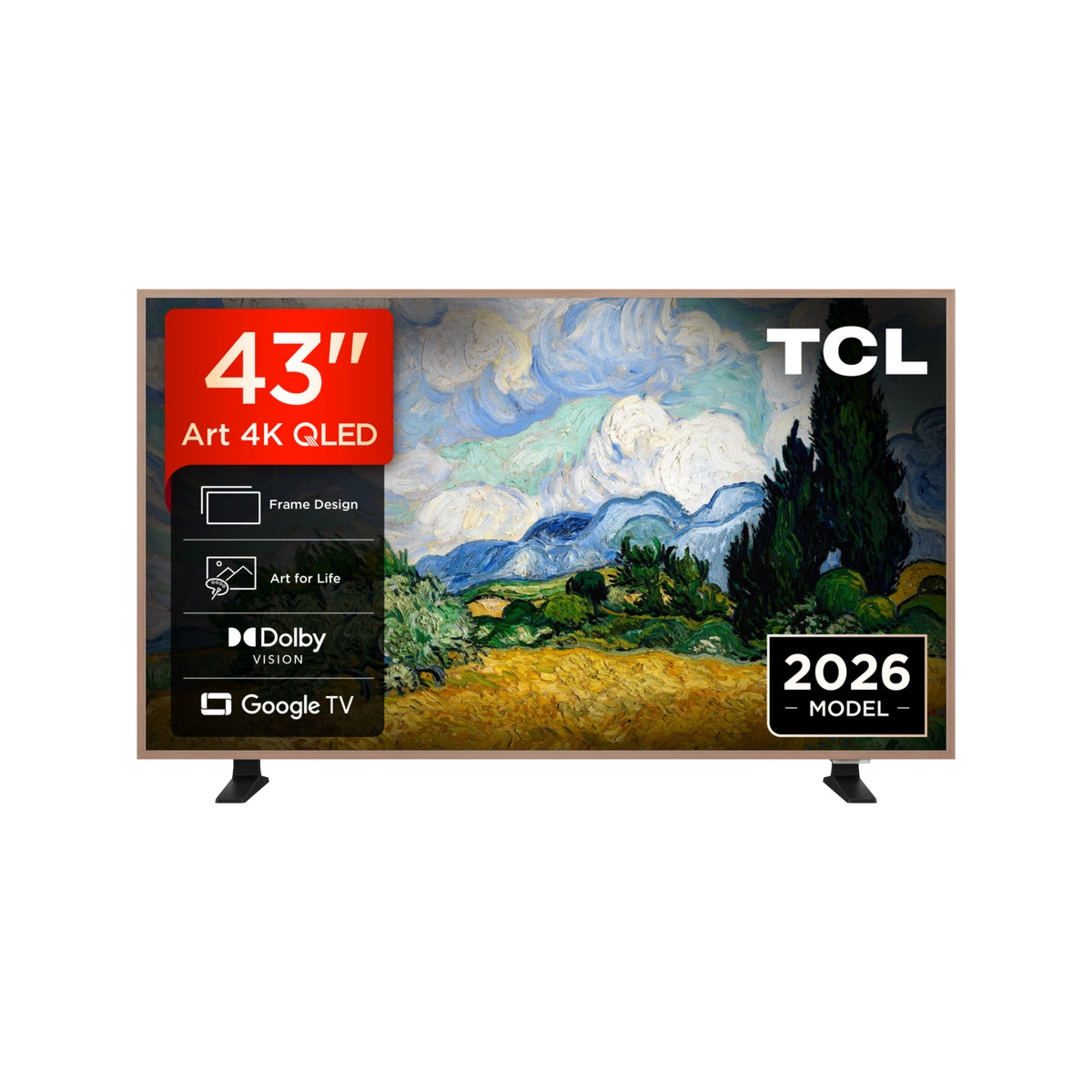 TCL 43A400 PRO-UK 43" 4K QLED AI Art TV
