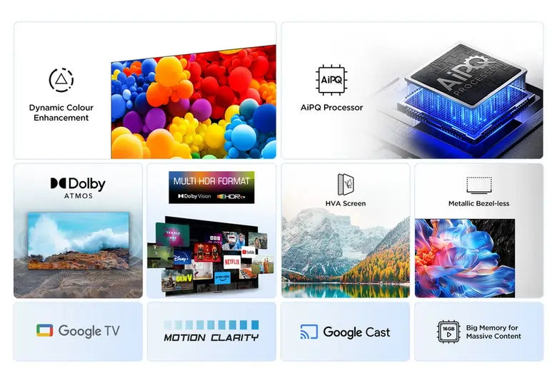 TCL 43V6C-UK 43" 4K Direct LED HDR Google Television - 73462587523445 