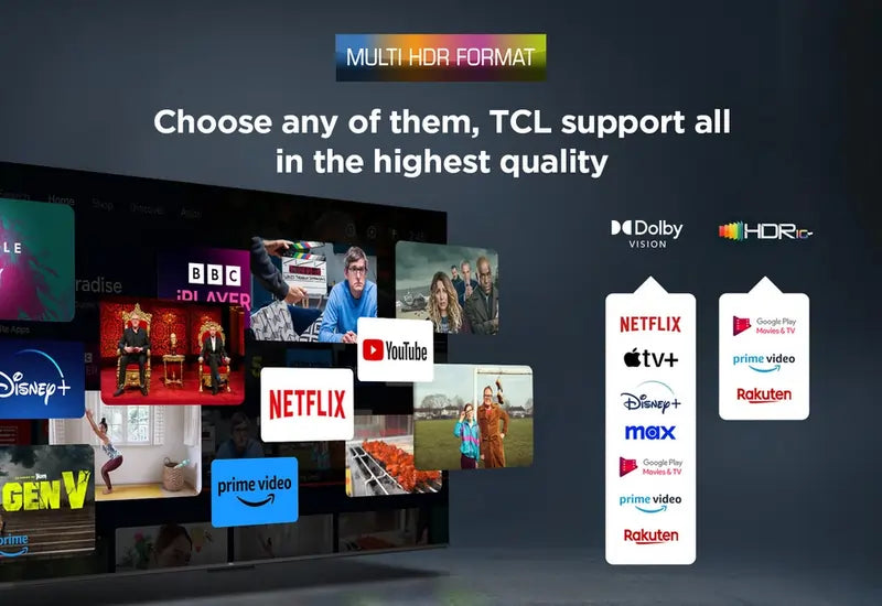 TCL 43V6C-UK 43" 4K Direct LED HDR Google Television - 73462587556213 