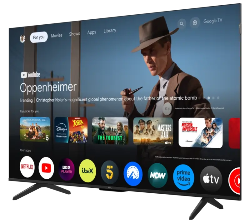 TCL 50P7K-UK 50" 4K QLED Direct LED HDR Google TV - 73534184915317 