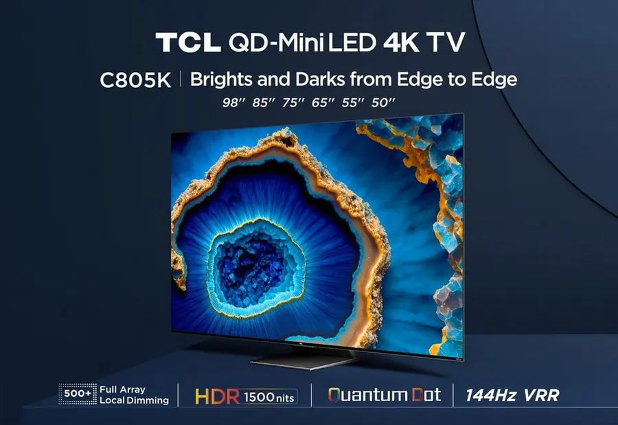 TCL 55C805K 55" 4K QLED Mini-LED HDR Google Television