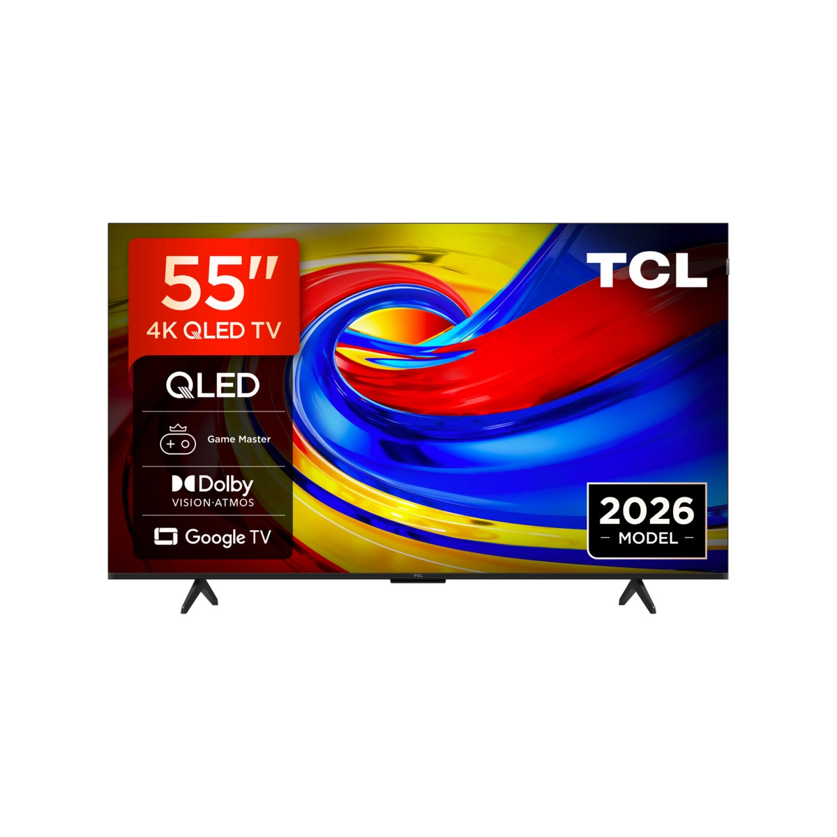 TCL 55P7L-UK 55" 4K HDR QLED Direct LED Google TV - Black