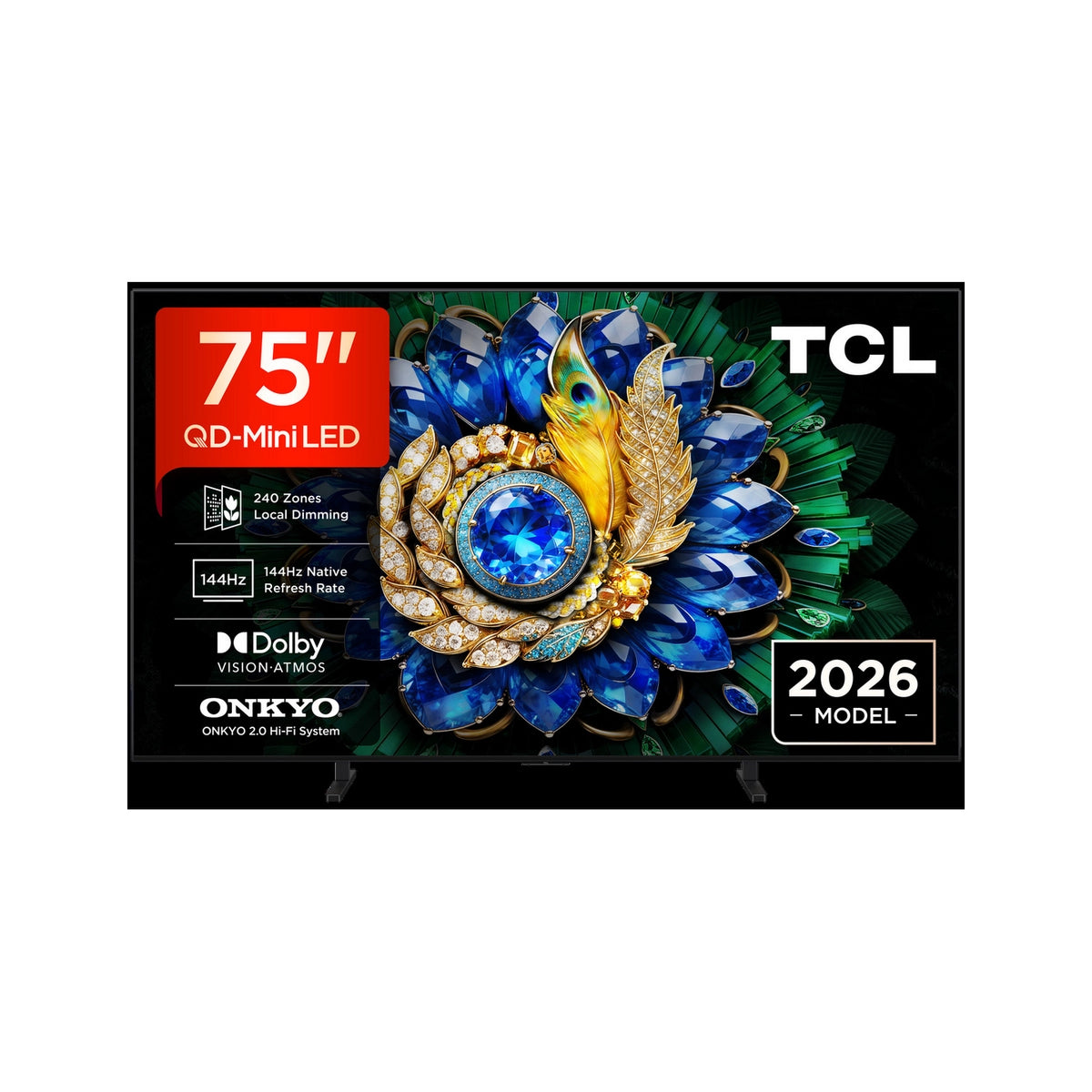 TCL 75A400M-UK 75" QD-MINI LED TV - Black