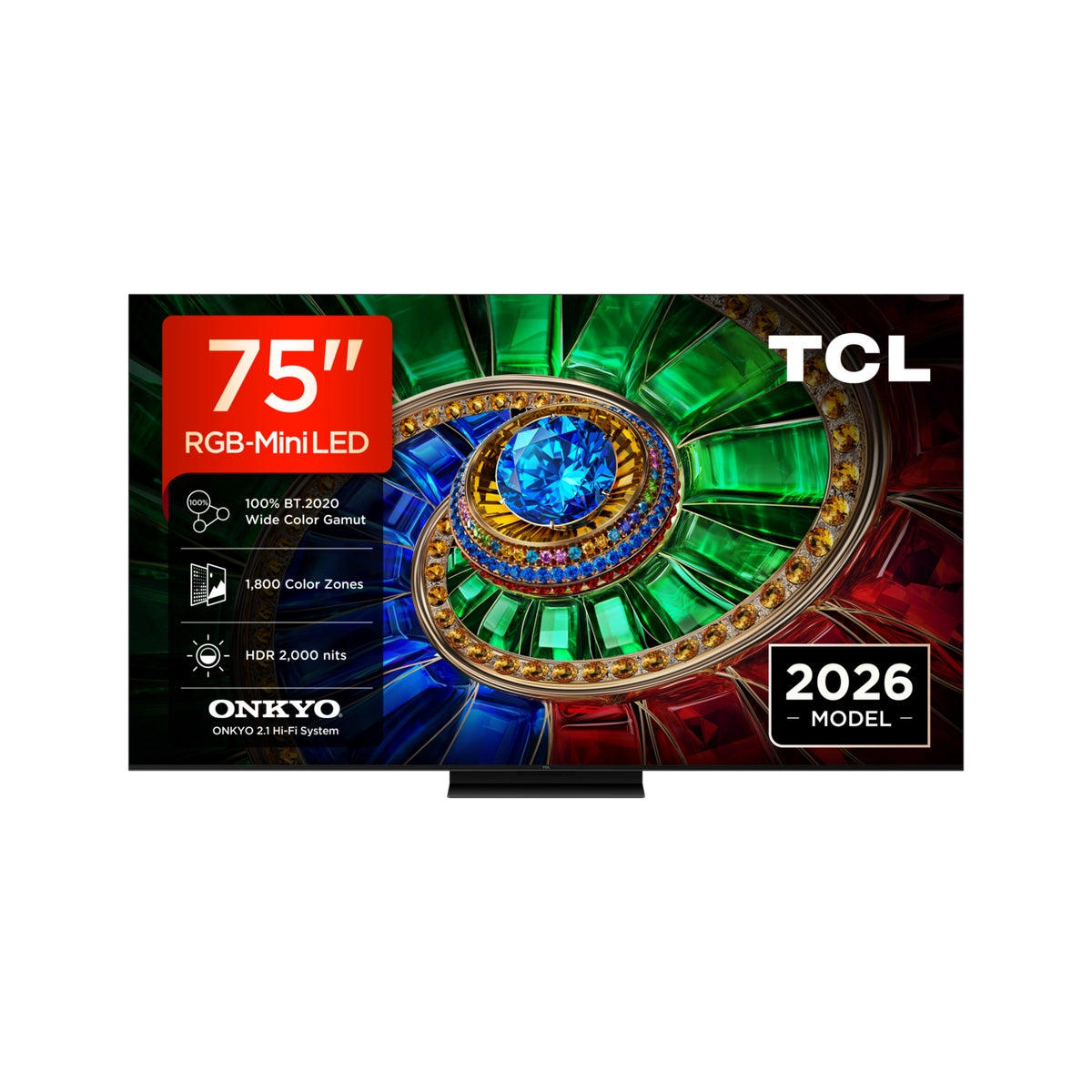 TCL 75RM7L-UK 75" 4K Ultra HD RGB MINI LED Google TV - Black