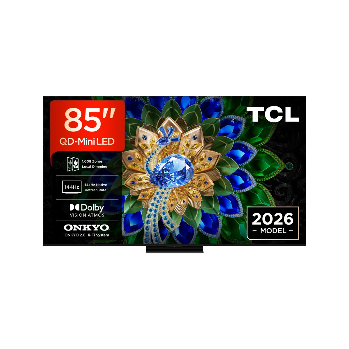 TCL 85A400U-UK 85" QD-MINI LED TV - Black