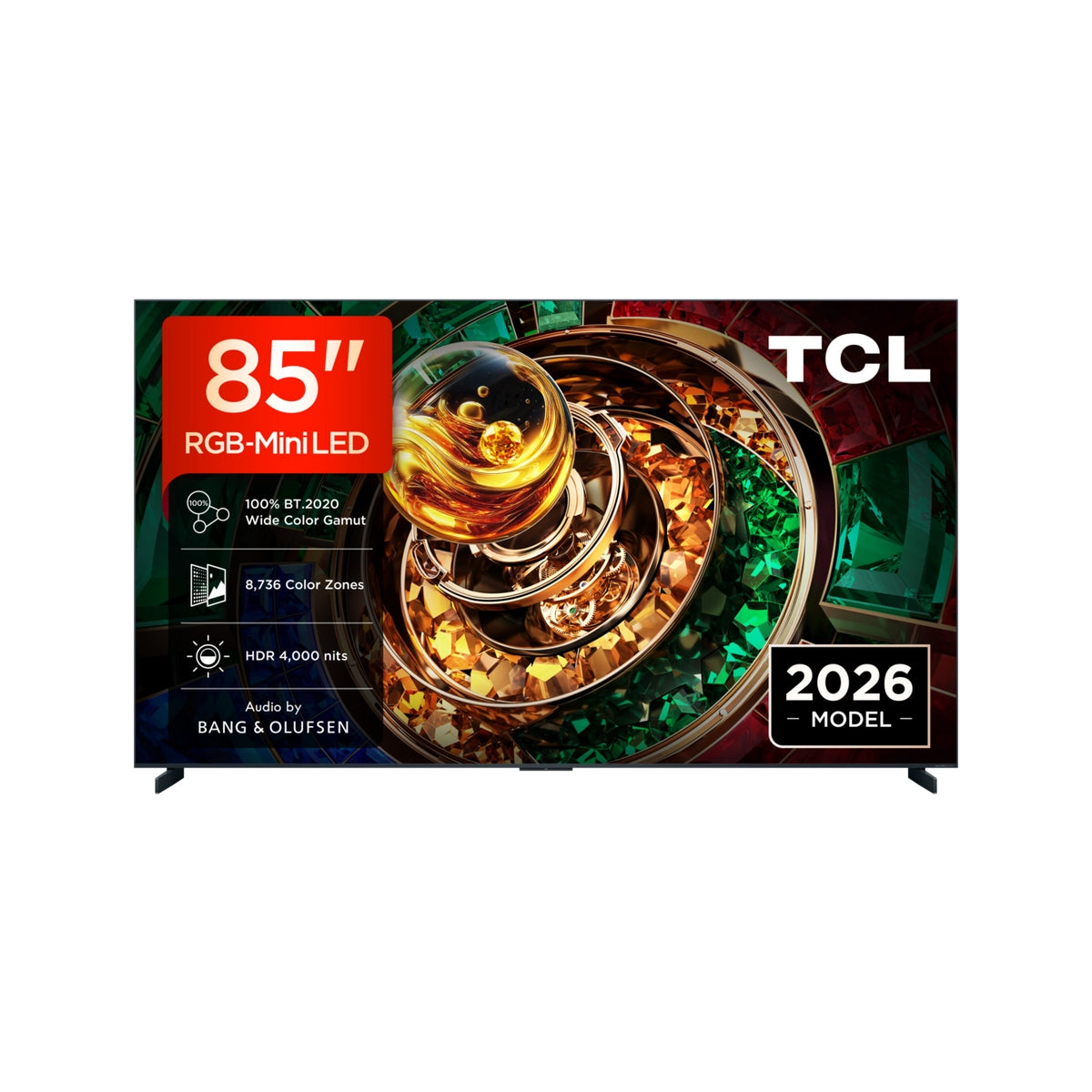 TCL 85RM9L-UK 85" 4K Ultra HD RGB Mini LED Google TV - Black