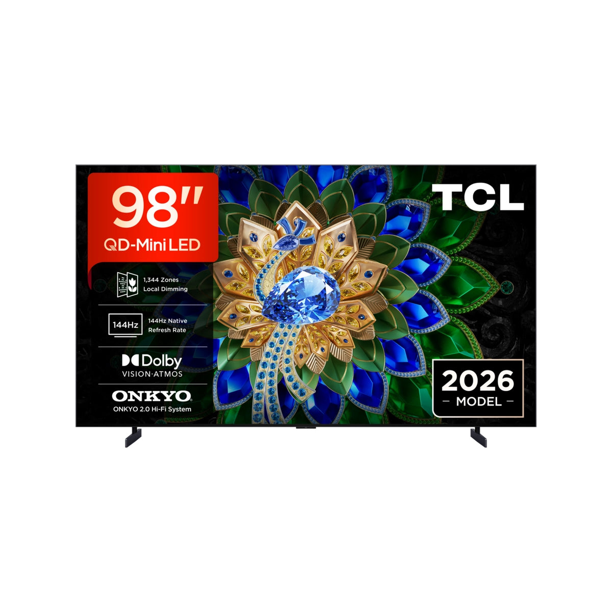 TCL 98A400U-UK 98" QD-MINI LED TV - Black