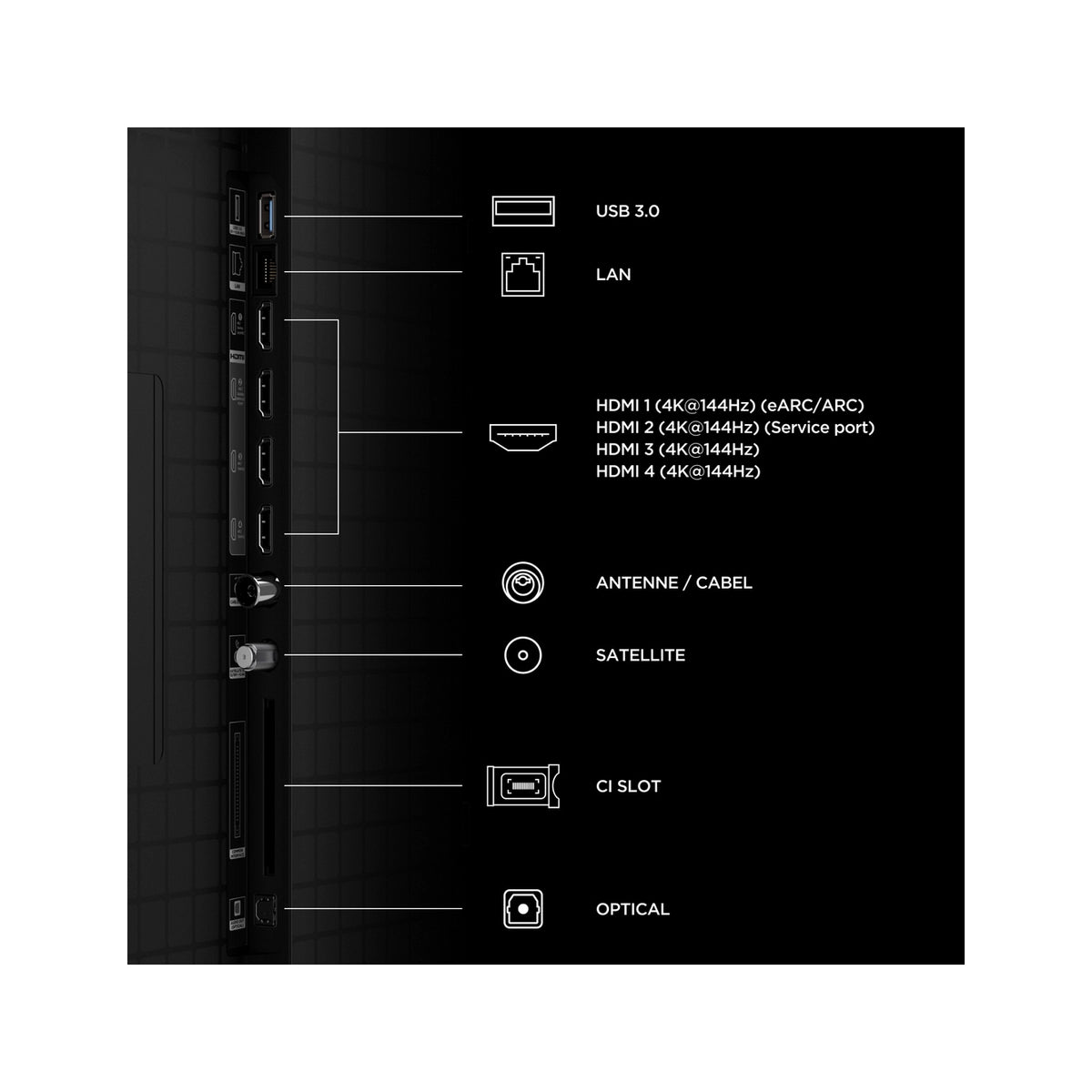 TCL 55C8L-UK 55" 4K Ultra HD QD-Mini LED Google TV - Black