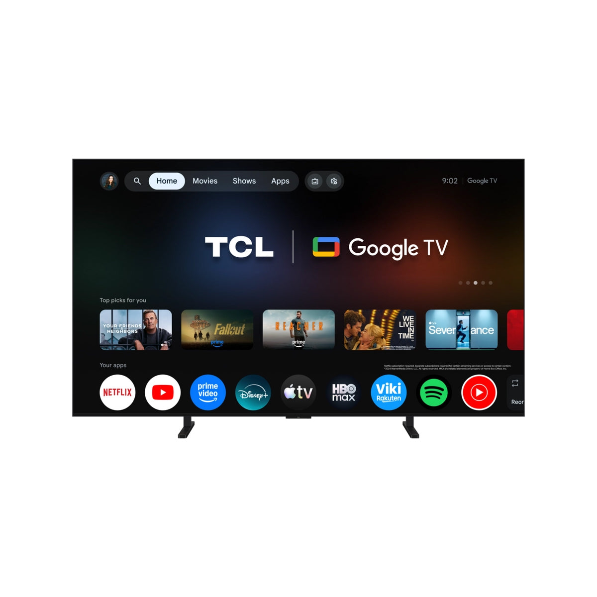 TCL 65A400M-UK 65" QD-MINI LED TV - Black