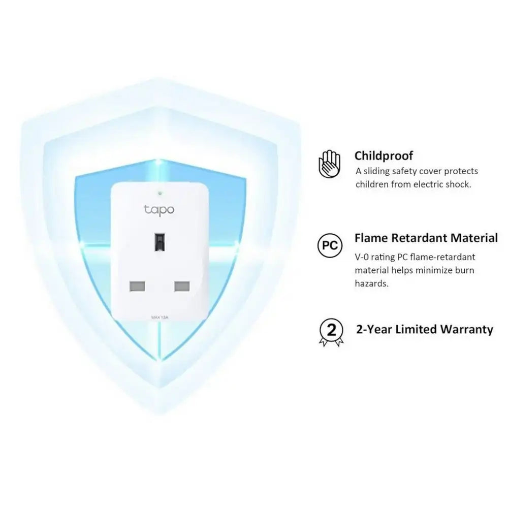 TP-LINK TAPO P110 Energy Monitoring Mini Smart Wi-Fi Plug, White - 43573333229791 