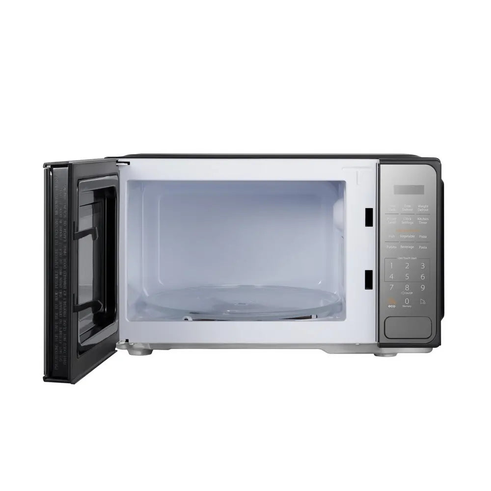 Toshiba MM2EM20PF 800W 20 Litre Solo Microwave Oven, Mirror Finish Black - 43558029820127 