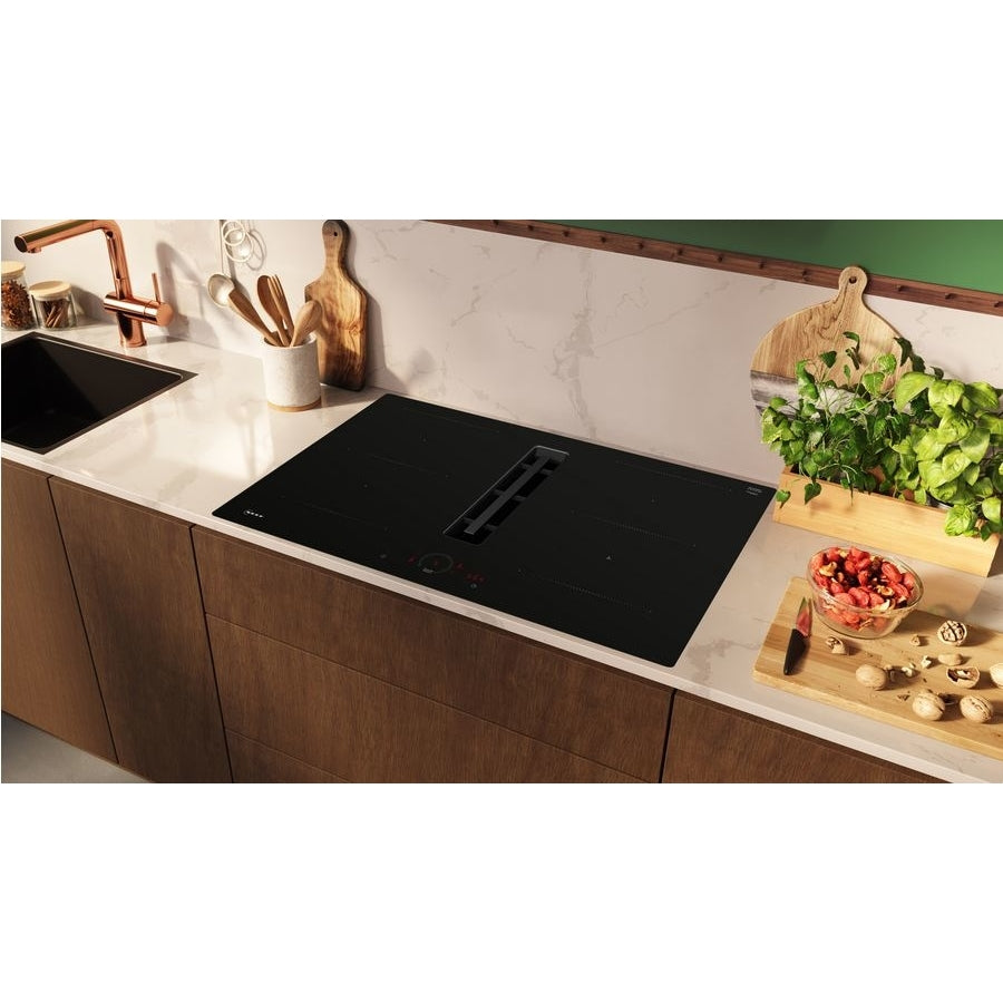 Neff V58NHQ4L0 N70 80cm Vented Hob, Black, B Rated