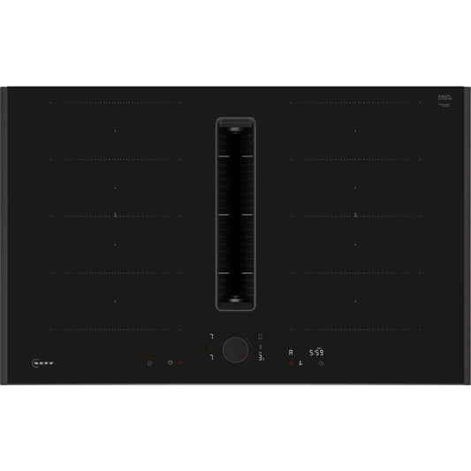 Neff V68AUX4C0 N90 83cm Vented Hob, Black, B Rated