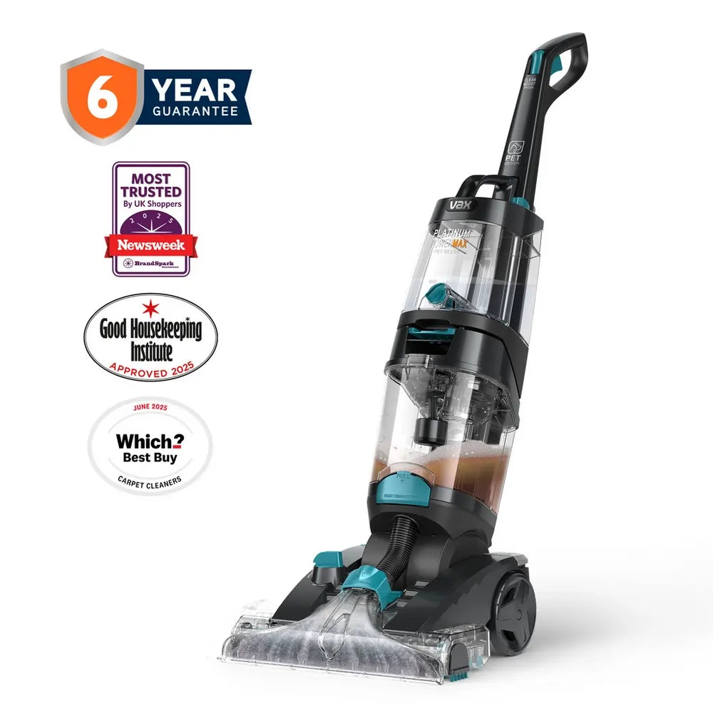 Vax CDCWPMXP Platinum Power Max Pet-Design Carpet Vaccum Cleaner, Black & Teal