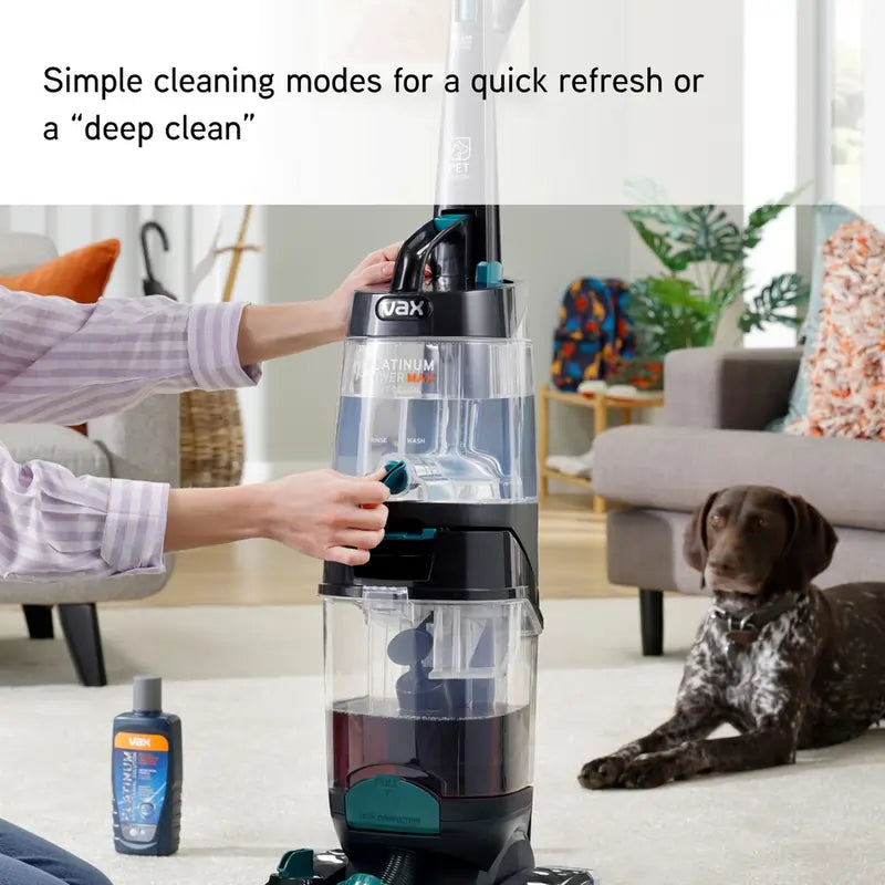 Vax CDCWPMXP Platinum Power Max Pet-Design Carpet Vaccum Cleaner, Black & Teal