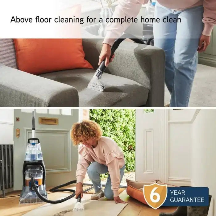 Vax CDCWSSXS SpinScrub Power Carpet Washer, Grey/Tiger Blue