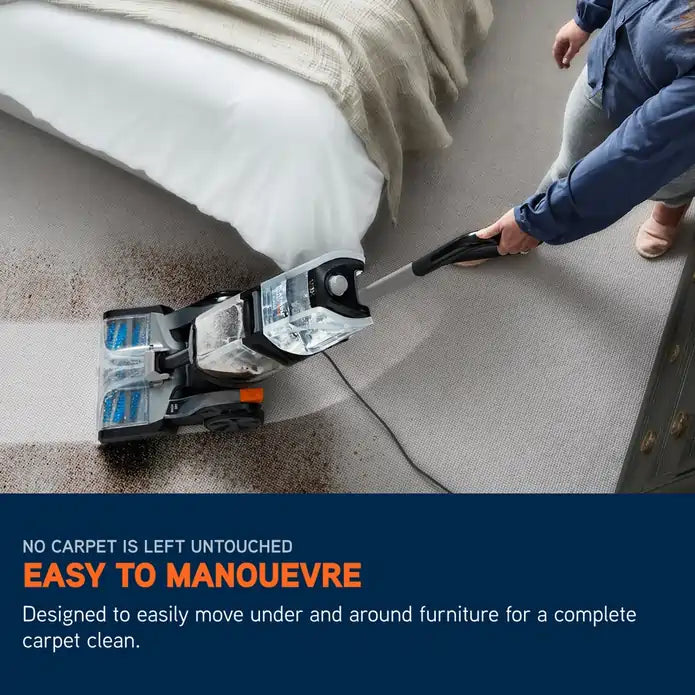 VAX CDCW-SWXC Platinum SmartWash Classic Carpet Cleaner, Silver & Blue