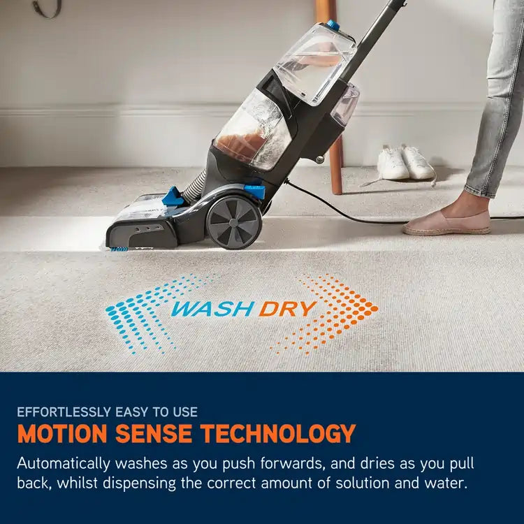 VAX CDCW-SWXS Platinum SmartWash Carpet Cleaner, Charcoal & Blue