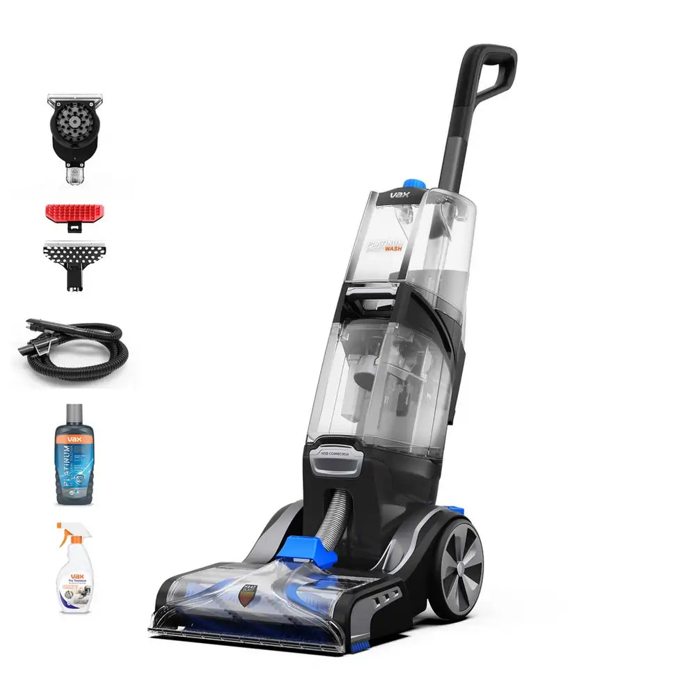 VAX CDCW-SWXS Platinum SmartWash Carpet Cleaner, Charcoal & Blue