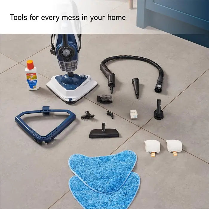 Vax CDSTSFXS Steam Mop Cleaner, White & Navy Blue