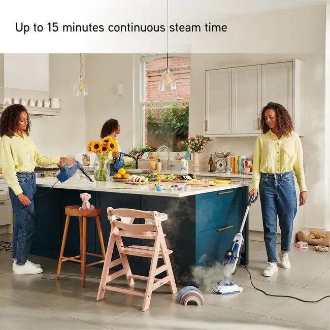 Vax CDSTSFXS Steam Mop Cleaner, White & Navy Blue - 43208247935199 