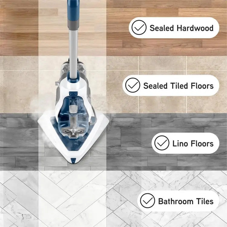 Vax CDSTSFXS Steam Mop Cleaner, White & Navy Blue - 43208247967967 