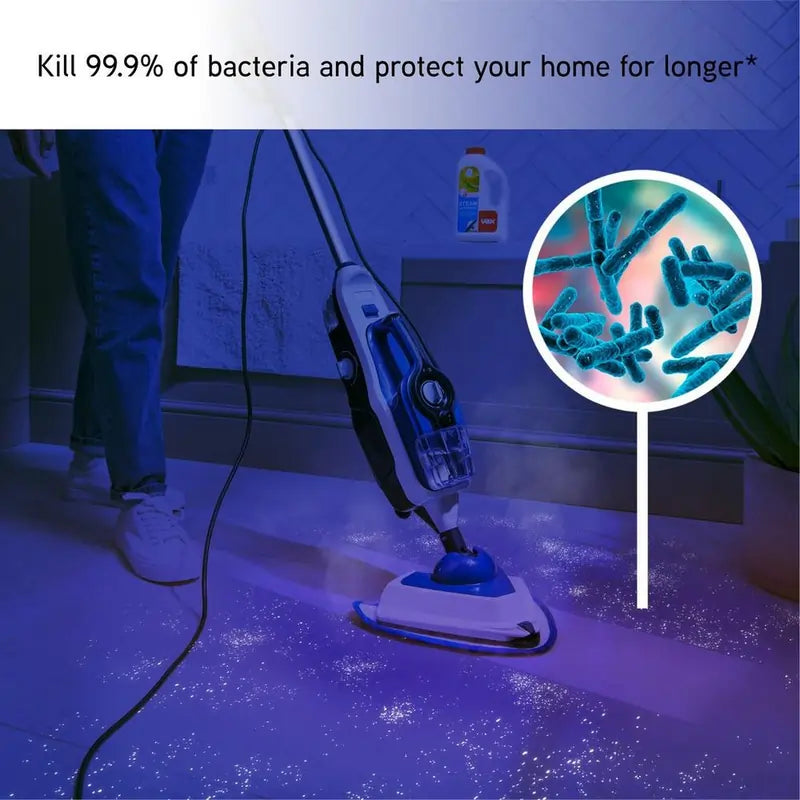 Vax CDSTSFXS Steam Mop Cleaner, White & Navy Blue - 43208248164575 