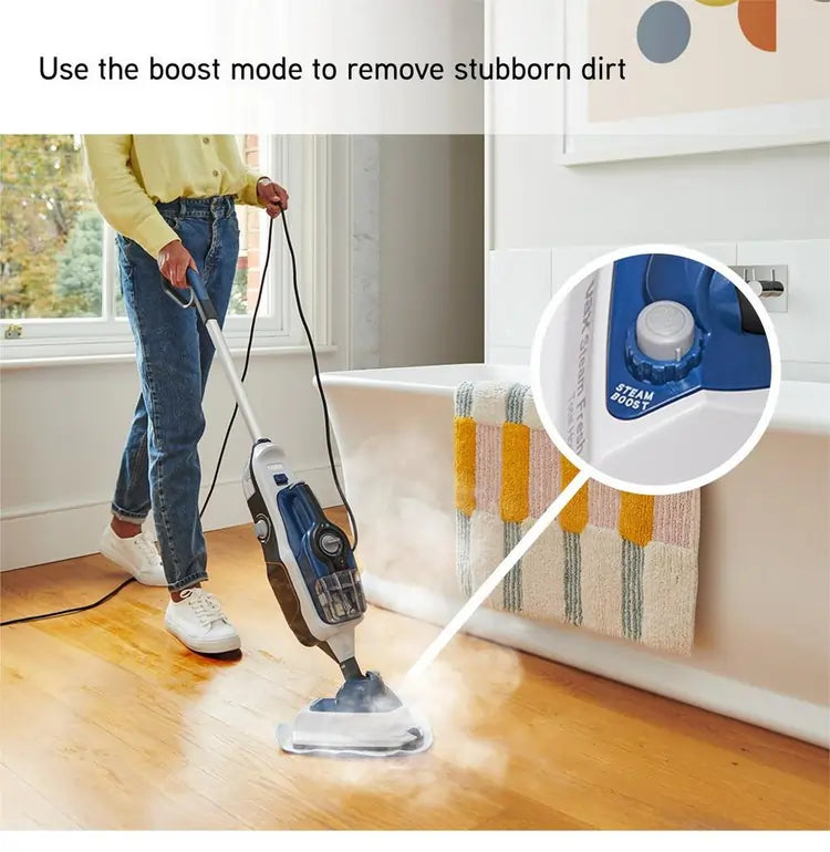 Vax CDSTSFXS Steam Mop Cleaner, White & Navy Blue - 43208247902431 