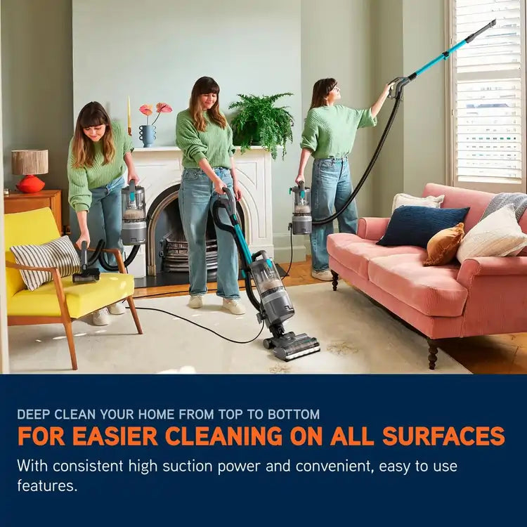 Vax CDUP-LORP LiftOut Reach Pet-Design Upright Vacuum Cleaner, Graphite/Teal