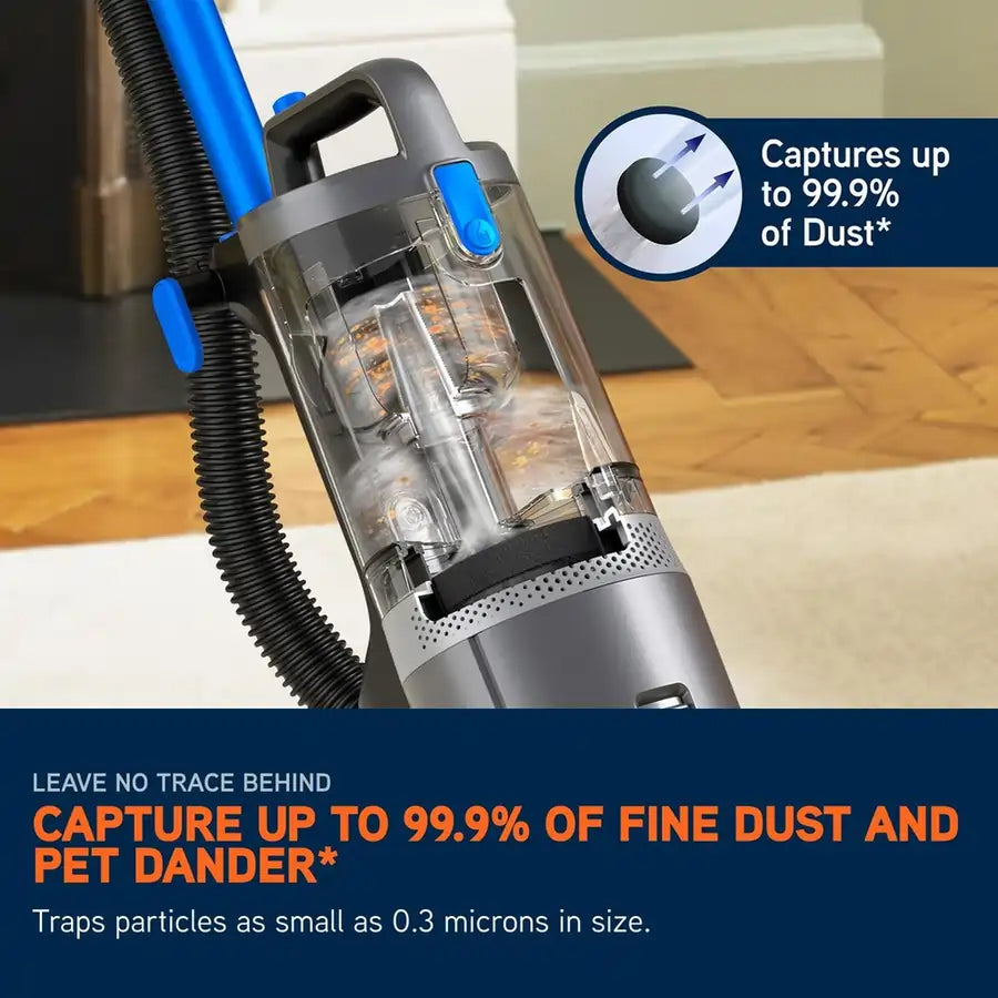 Vax CDUP-LOXR LiftOut Reach Pet Upright Vacuum Cleaner, Graphite/Blue