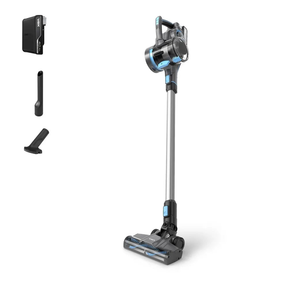 VAX CLSVB4CA Blade 4 Classic Plus Cordless Vacuum Cleaner, Graphite & Blue - 74129570857333 
