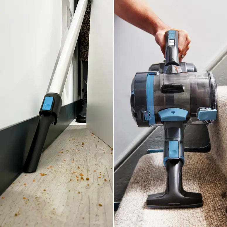 VAX CLSVB4CA Blade 4 Classic Plus Cordless Vacuum Cleaner, Graphite & Blue - 74129571152245 