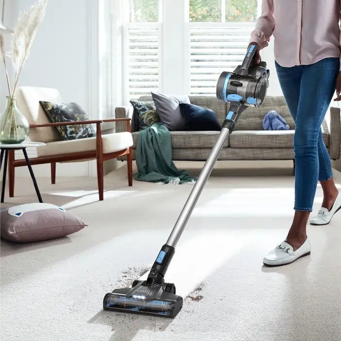 VAX CLSVB4CA Blade 4 Classic Plus Cordless Vacuum Cleaner, Graphite & Blue - 74129571086709 