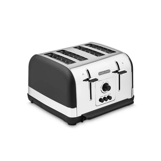 Morphy Richards Venture 240131 4-Slice Toaster, Black