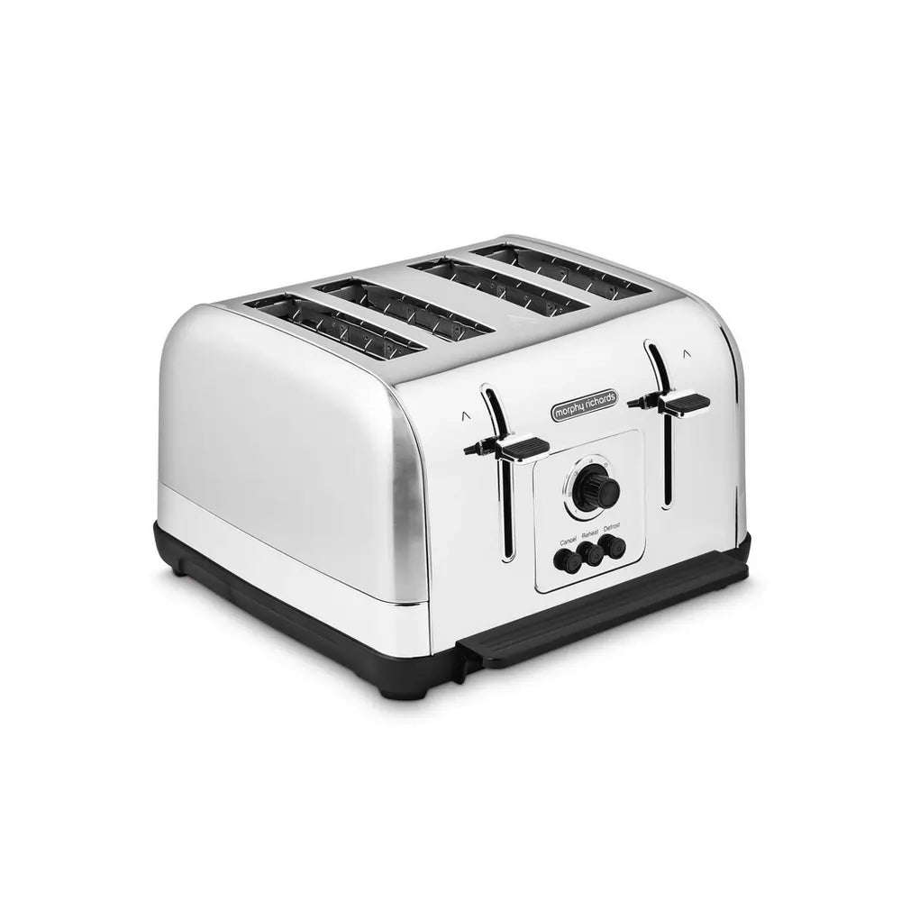 Morphy Richards Venture 240130 4-Slice Toaster, Brushed Stainless Steel