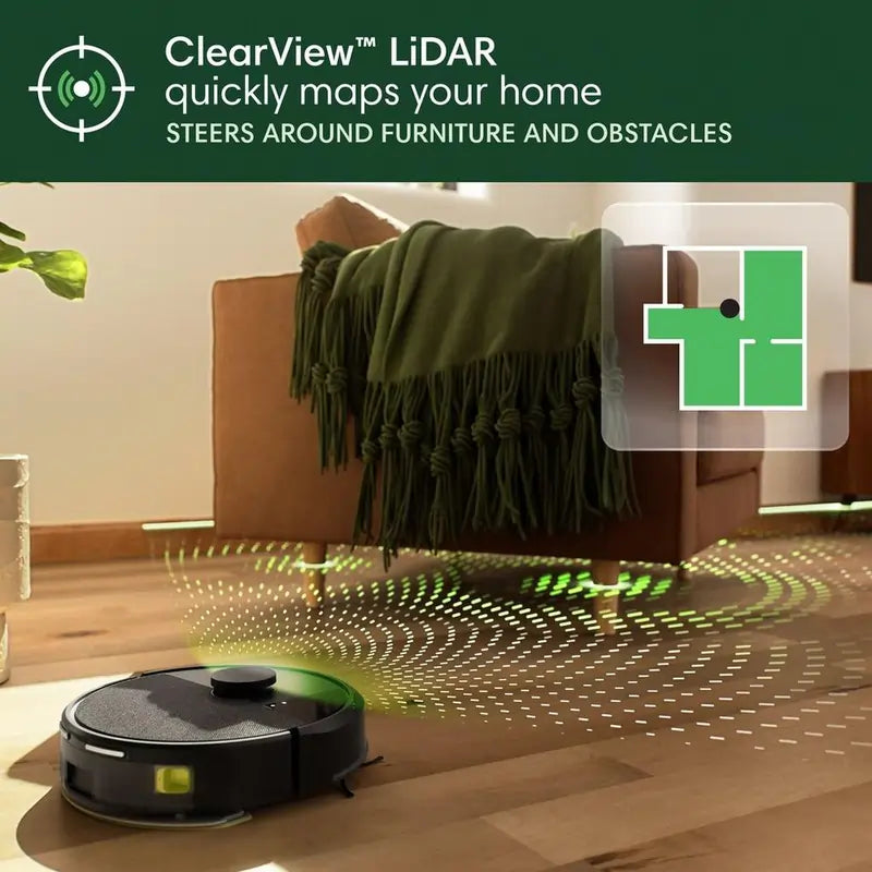 Irobot ROOMBA105C-PLUS Roomba® 105 Combo Robot + AutoEmpty Dock, Black