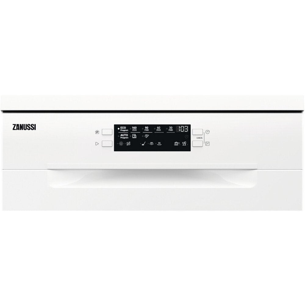 Zanussi ZDFN352W1 Standard Freestanding Dishwasher,White,E Rated - 43724689309919 