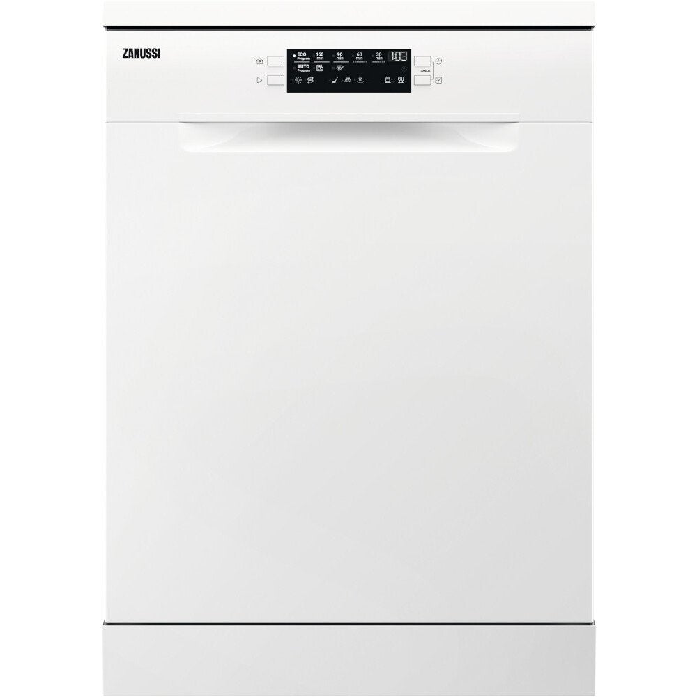 Zanussi ZDFN352W1 Standard Freestanding Dishwasher,White,E Rated - 43724689277151 
