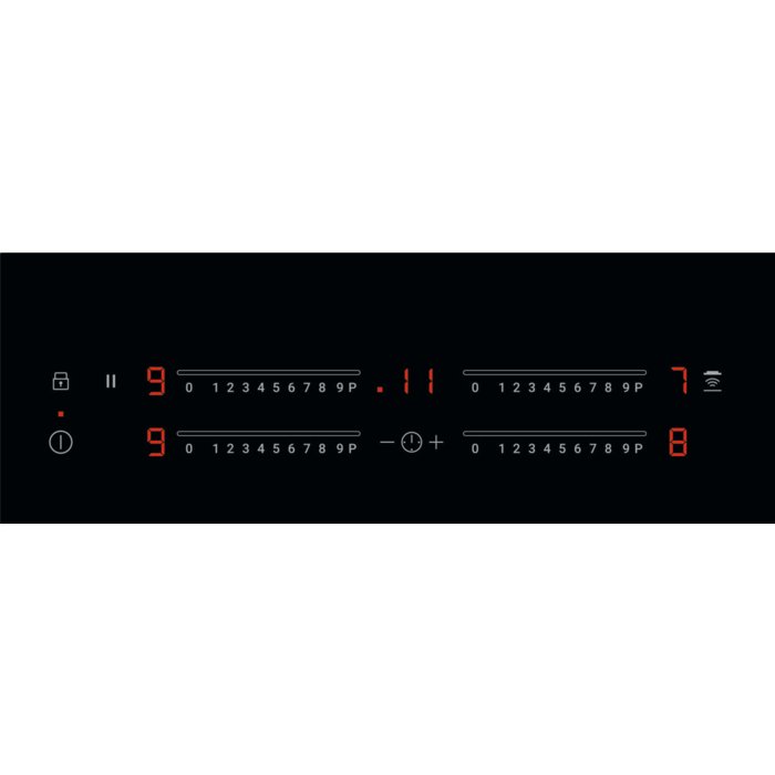 Zanussi ZITN644K 60cm 4 Zone Induction Hob,Black - 43724687376607 